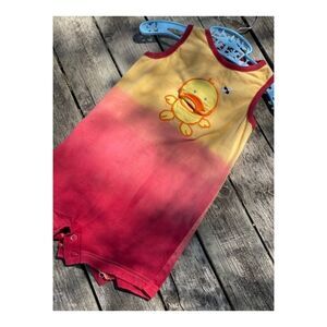 Generations Ombre Tie Dye Romper Duck Patch 18 month